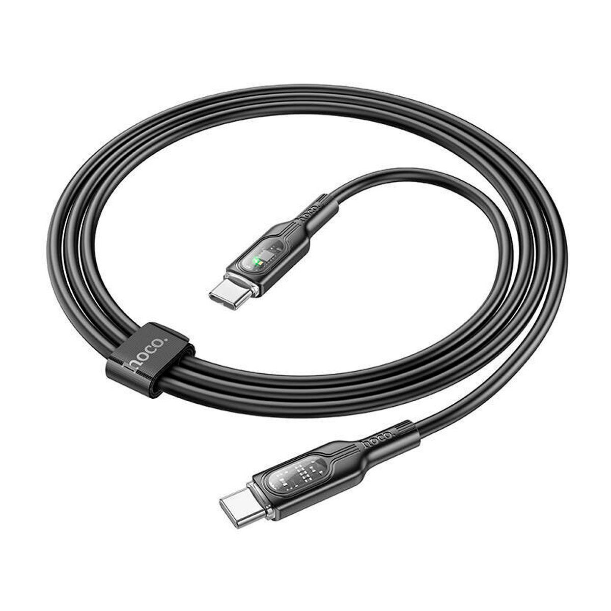 Cable Tipo C a Tipo C 60w Hoco U120 Negra