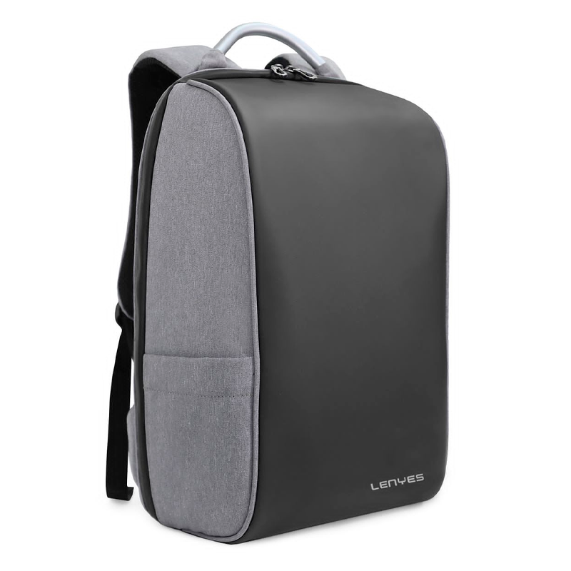 Mochila Notebook 15,6 Lenyes Lb506 Color Negro Gris