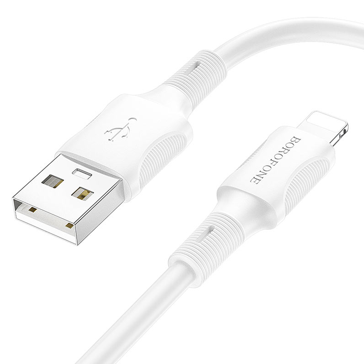 Cable Usb a Lightning Borofone Bx80 Succed Blanco