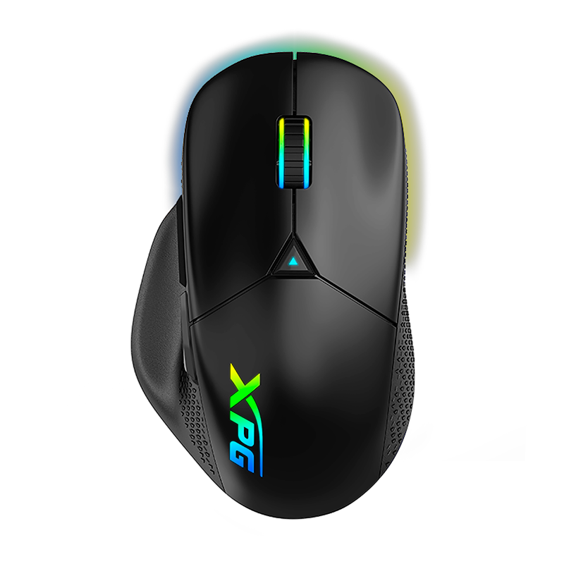 Mouse Gamer Inalámbrico Recargable Xpg Alpha Rgb 16.000 Dpi Negro