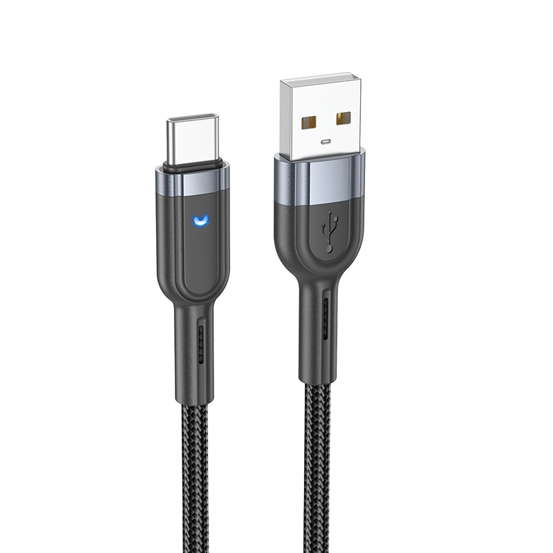 Cable Usb A Tipo C Hoco U117 Grand 1 Metro Negro