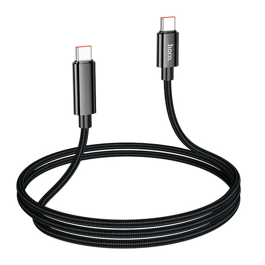 Cable Tipo C a Tipo C 100w Hoco U125 Negro