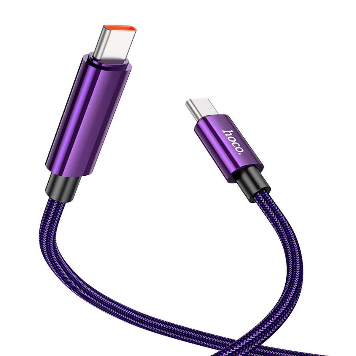 Cable Tipo C a Tipo C 100w Hoco U125 Morado