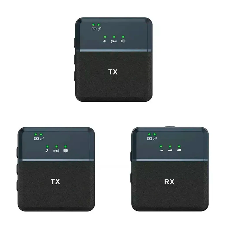 Kit Microfono Externo Dual Tipo C Sx9 Dual Negro