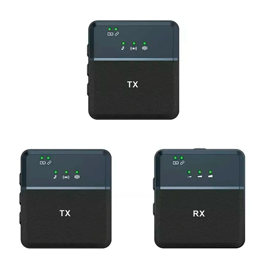 Kit Microfono Externo Dual Tipo C Sx9 Dual Negro