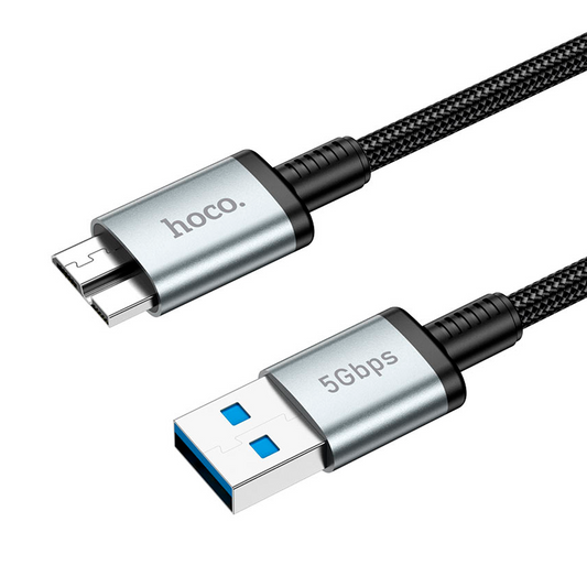 Cable de Datos Usb a Micro Usb 3.0 Hoco Us10 Negro