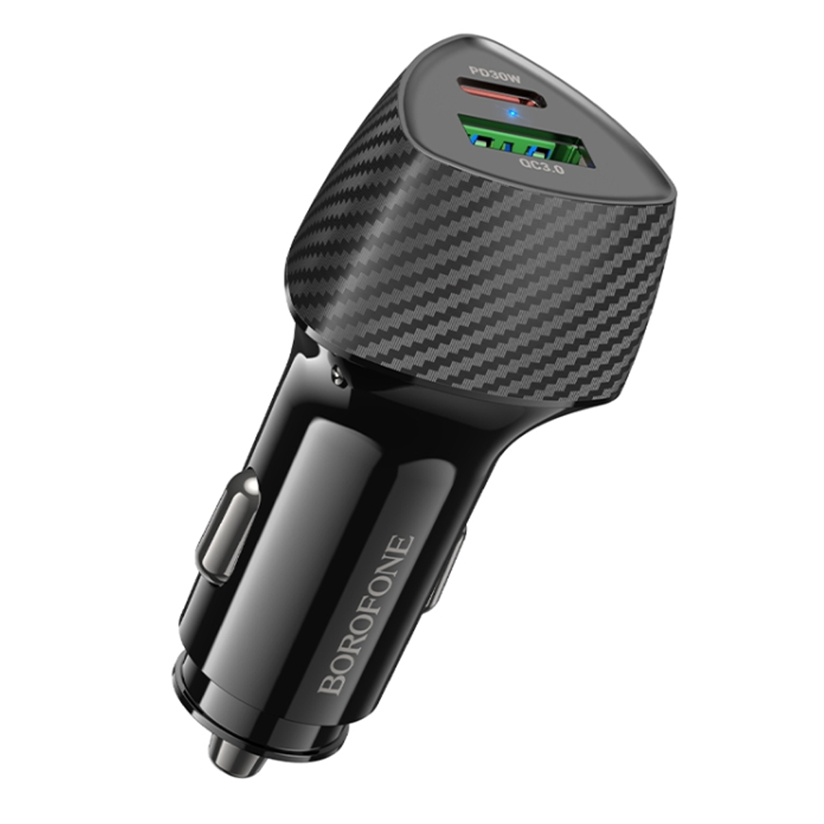 Cargador de Auto Borofone Bz31c 30w Dual Negro