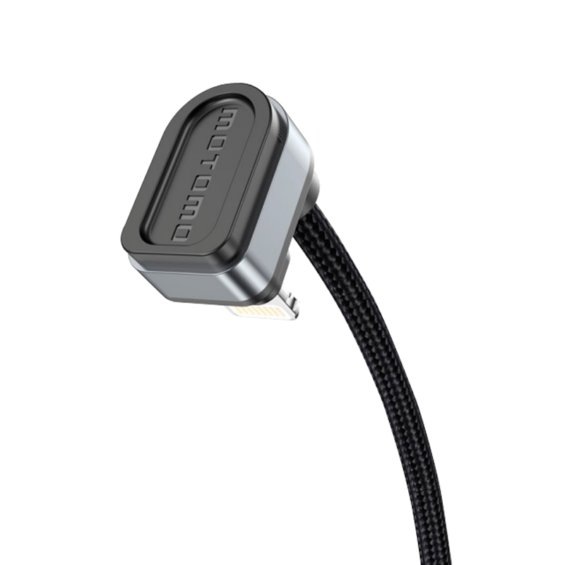 Cable Usb Para Lightning Gamer Reforzado 3a Motomo Negro