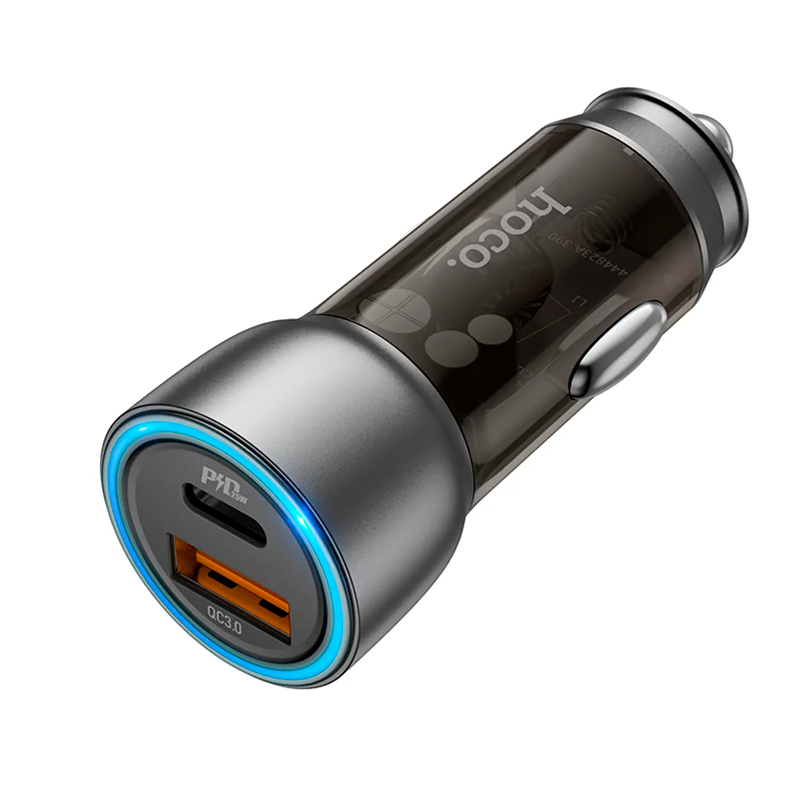 Cargador de Auto Hoco Nz8 Usb Q3.0 43w Dual Negro