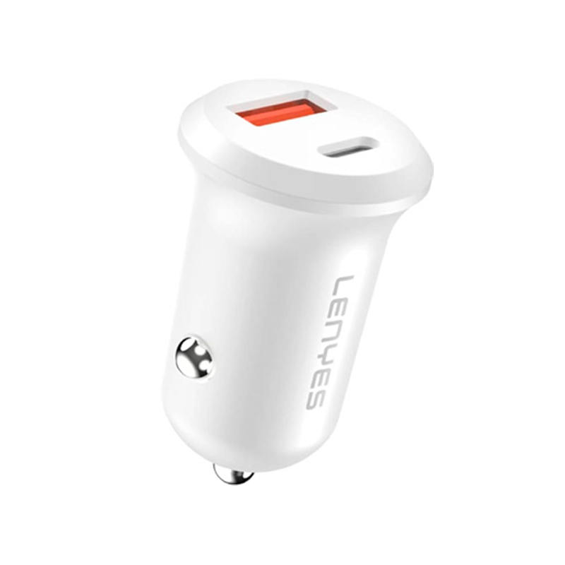 Cargador de Auto Dual Lenyes Ca53 Blanco