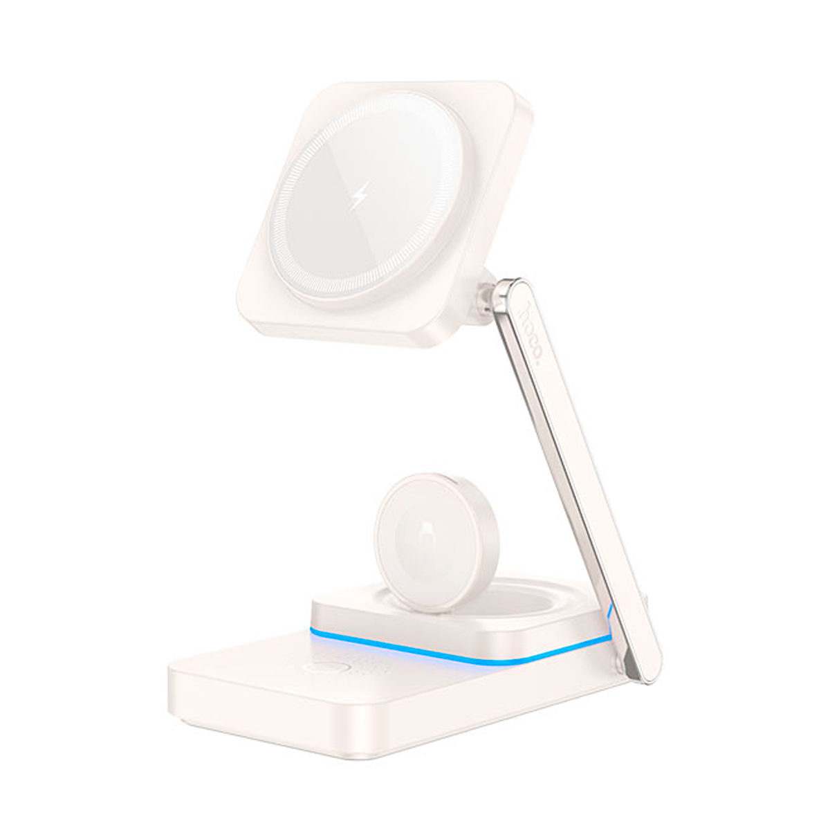 Cargador Inalámbrico 3 en 1 Hoco Cq10 15w Blanco