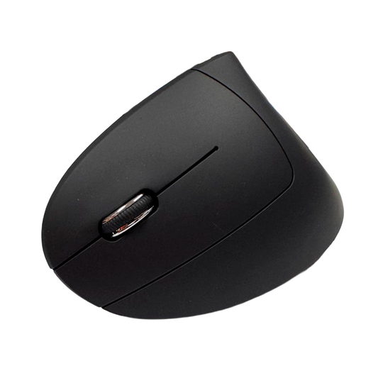 Mouse Inalambrico Tecmaster Vertical Para Zurdos TM-100566 Negro