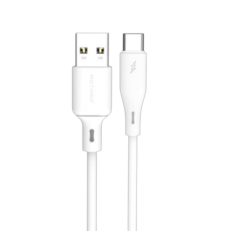Cable Usb a Tipo C 2.4a 1 Metro Motomo Blanco
