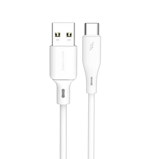 Cable Usb a Tipo C 2.4a 1 Metro Motomo Blanco