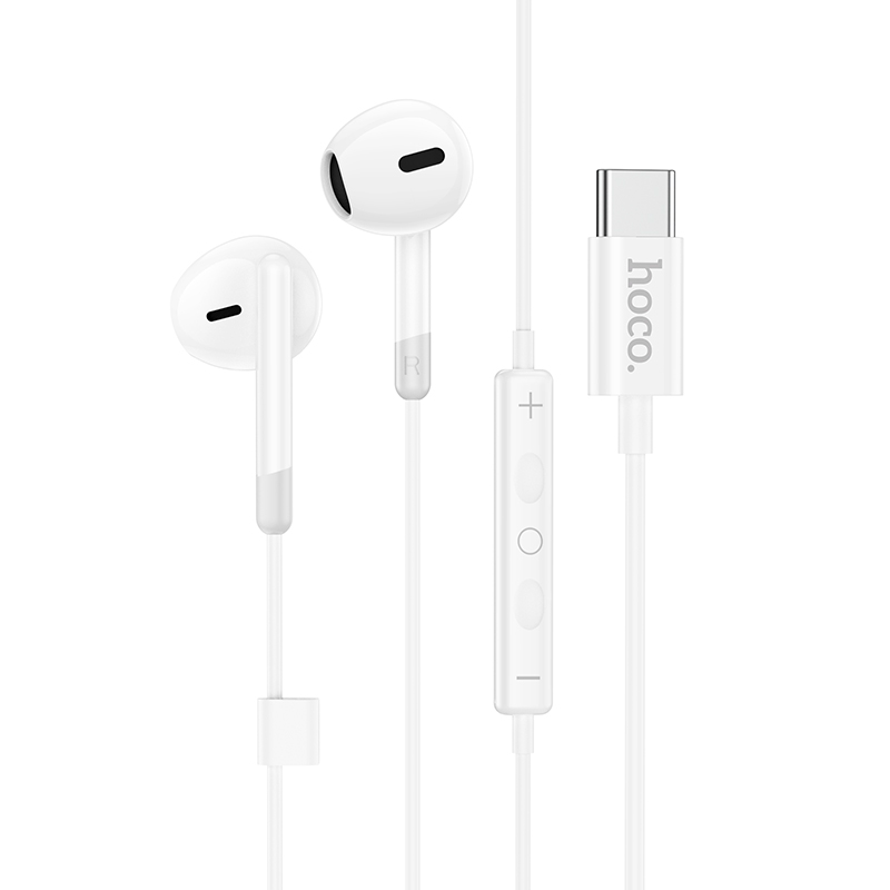Audífonos In Ear Hoco M109 Tipo C Sunny Blanco