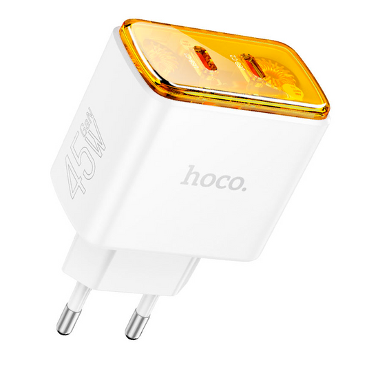 Cargador Hoco Cs43a 45w Carga Rapida Blanco