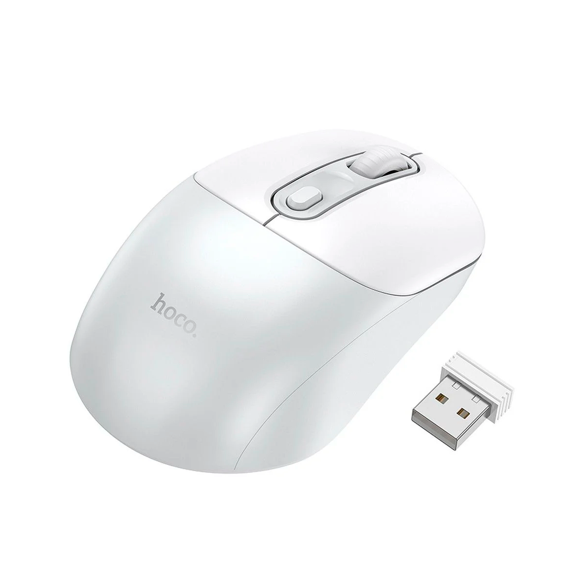 Mouse Inalambrico Wireless Hoco Gm28 Blanco