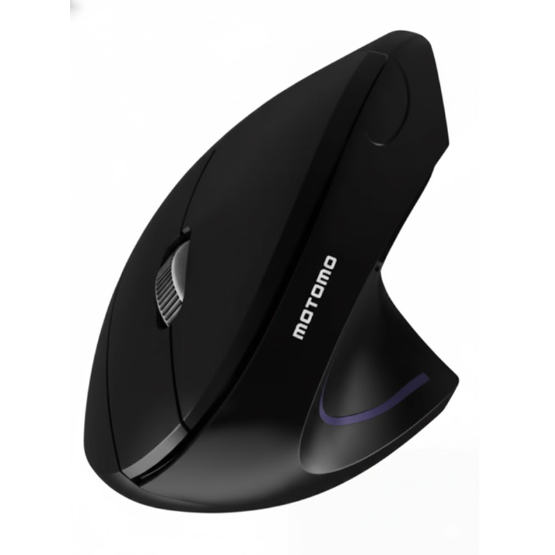 Mouse Inalambrico Motomo Mo-b200 Vertical Dual Bluetooth + Wireless Negro