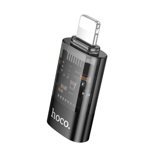 Adaptador Mini Para Lightning A Tipo C Hoco Ua36a Negro