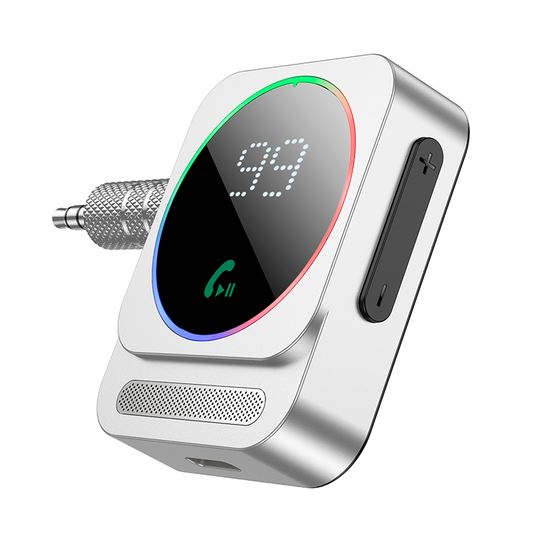 Transmisor Receptor Inalambrico Bluetooth Auto Borofone Bc52 Gris