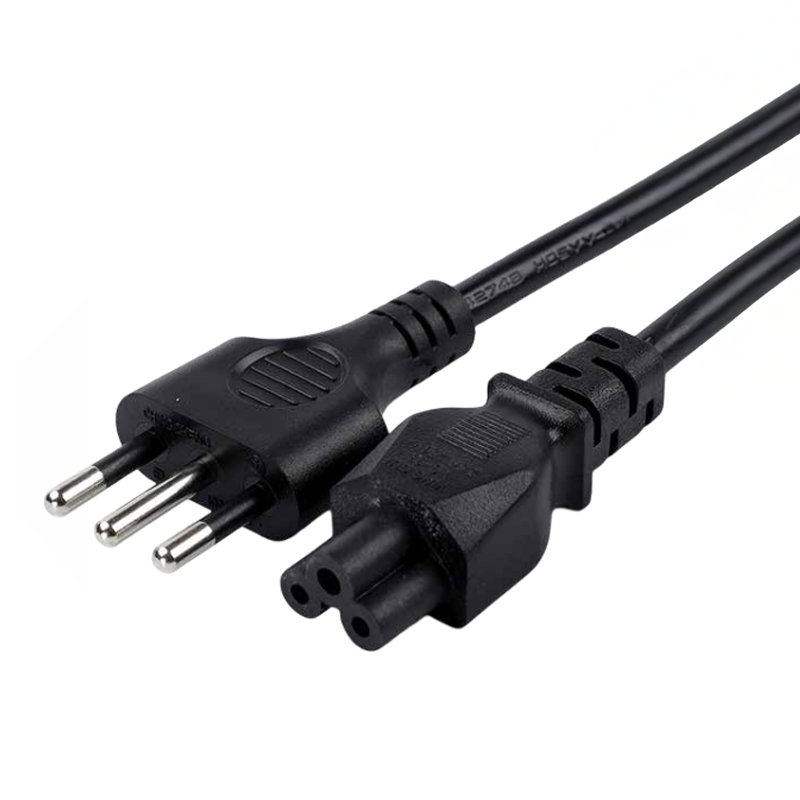 Cable de Energia Tipo Trebol 1.5 Mts Budix Negro