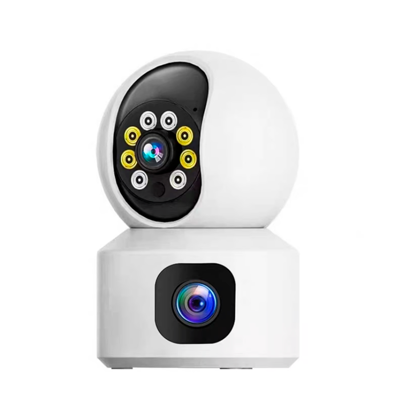Cámara Seguridad Wifi Video Interior 360 Doble Z33 Full Hd Blanco