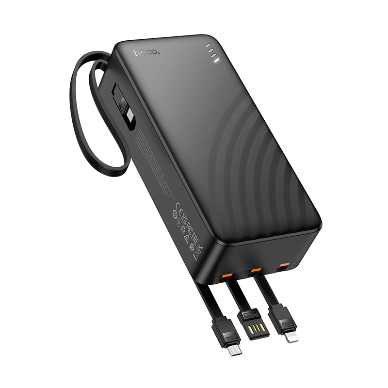 Bateria Portatil Powerbank Hoco J146ab Night Tide 30000 Mah Negro