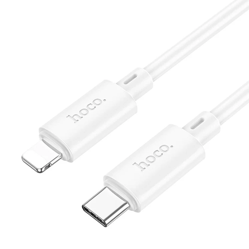 Cable Tipo C a Lightning Hoco X88 Gratified Blanco