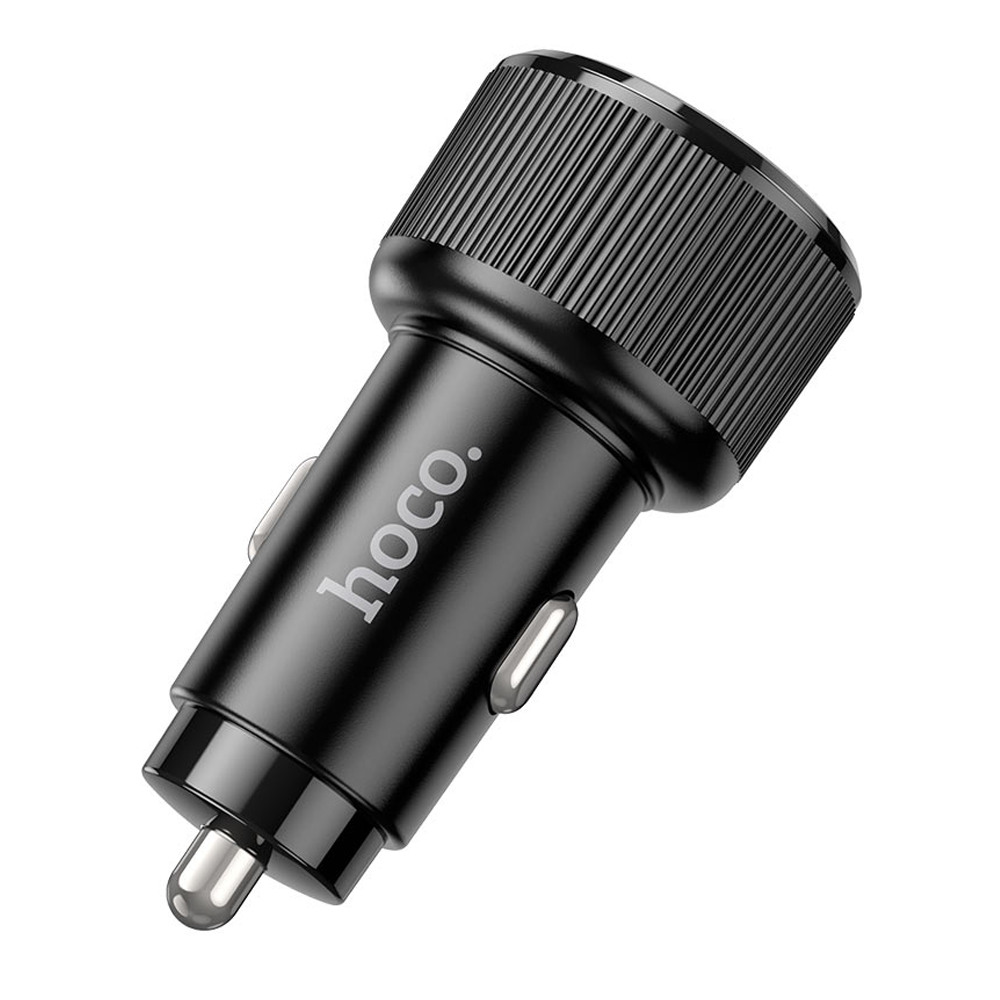 Cargador De Auto Hoco Nz14b Dual 50w Tipo C Negro – imagen 2