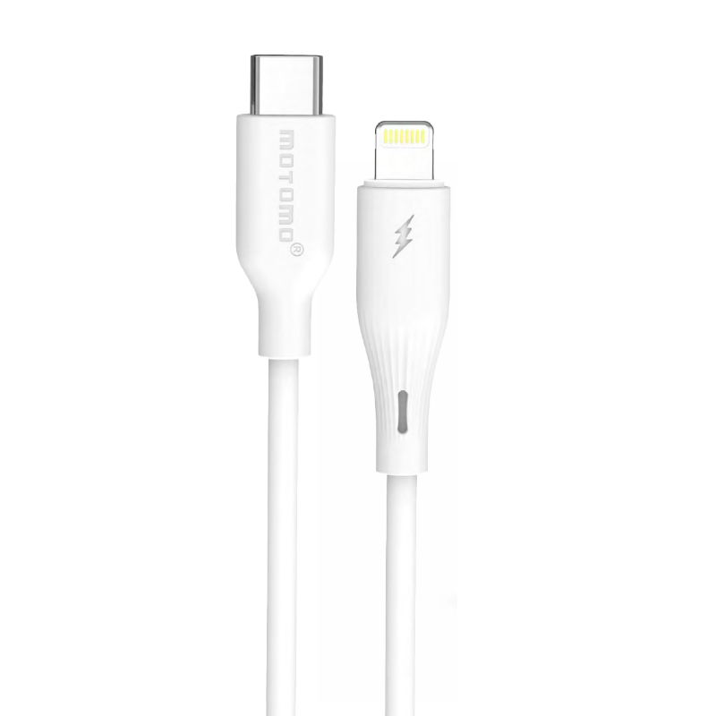 Cable Tipo C Para Lightning 27w Motomo 1 Metro Blanco
