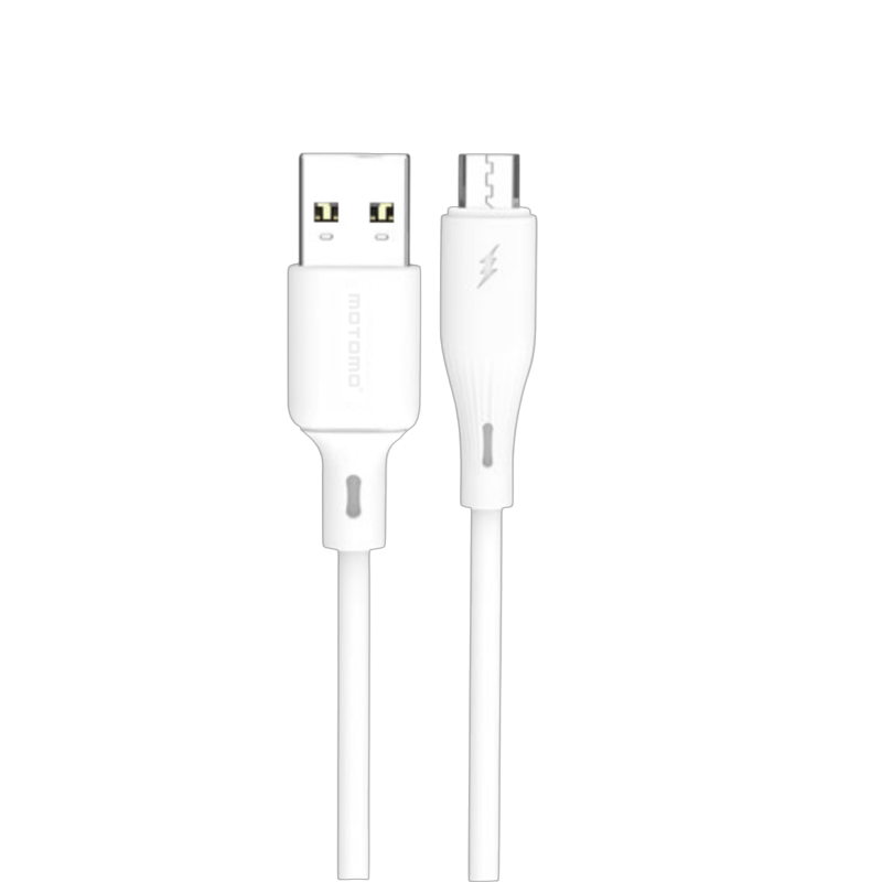 Cable Usb a Micro Usb 2.4a 1 Metro Motomo Blanco