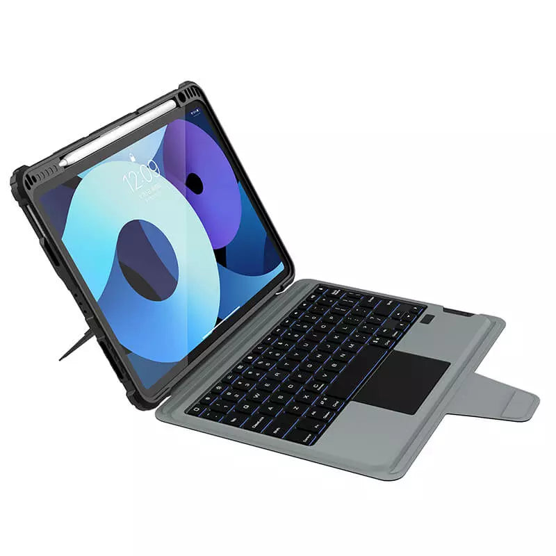 Carcasa Nillkin Con Teclado Retroiluminado Para Ipad Air 11 2024 10.9 2020 – imagen 2