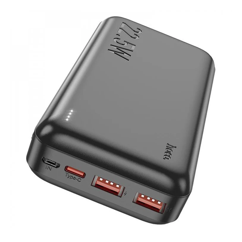 Powerbank Carga Rapida Hoco J101a Astute 22.5w 20000 Mah Negro