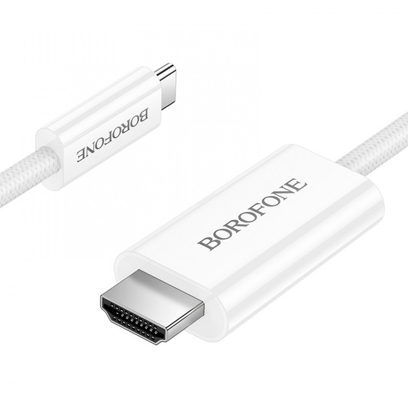 Cable Tipo C a Hdmi 1.8m Borofone Dh10 Blanco