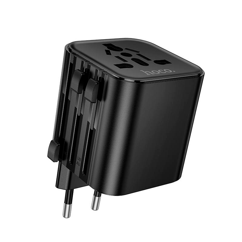 Adaptador Viajero Universal Hoco AC29 Negro
