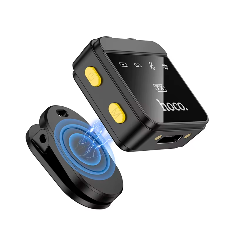 Microfono Externo Omnidireccional Dual Tipo C y Lightning Hoco L17 Negro – imagen 2
