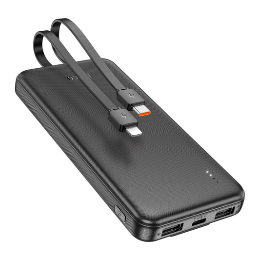 Powerbank Carga Rapida Hoco J118 Speed 10000 Mah Dual Cable