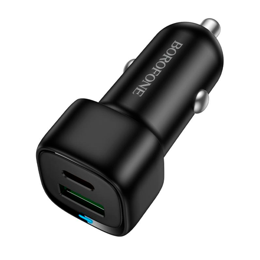 Cargador de Auto Borofone Bz34b Dual 38w Negro