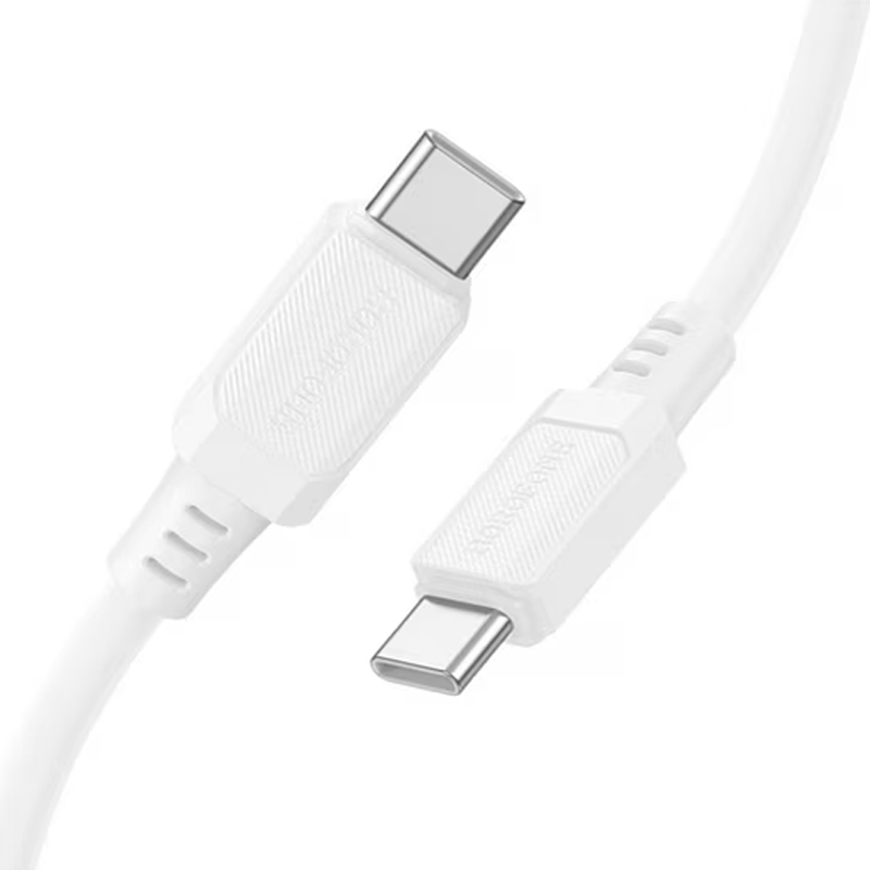Cable Tipo C a Tipo C Borofone Bx115 60w 1 Metro Blanco