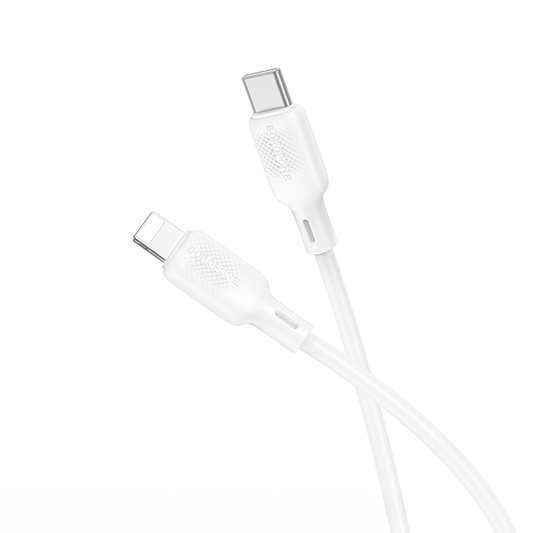 Cable Tipo C a Lightning Borofone Bx113 Lenny 1m Blanco