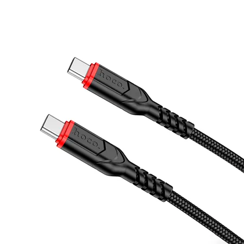 Cable Tipo C a Tipo C Hoco X59 Victory 60w 2 Metros Negro