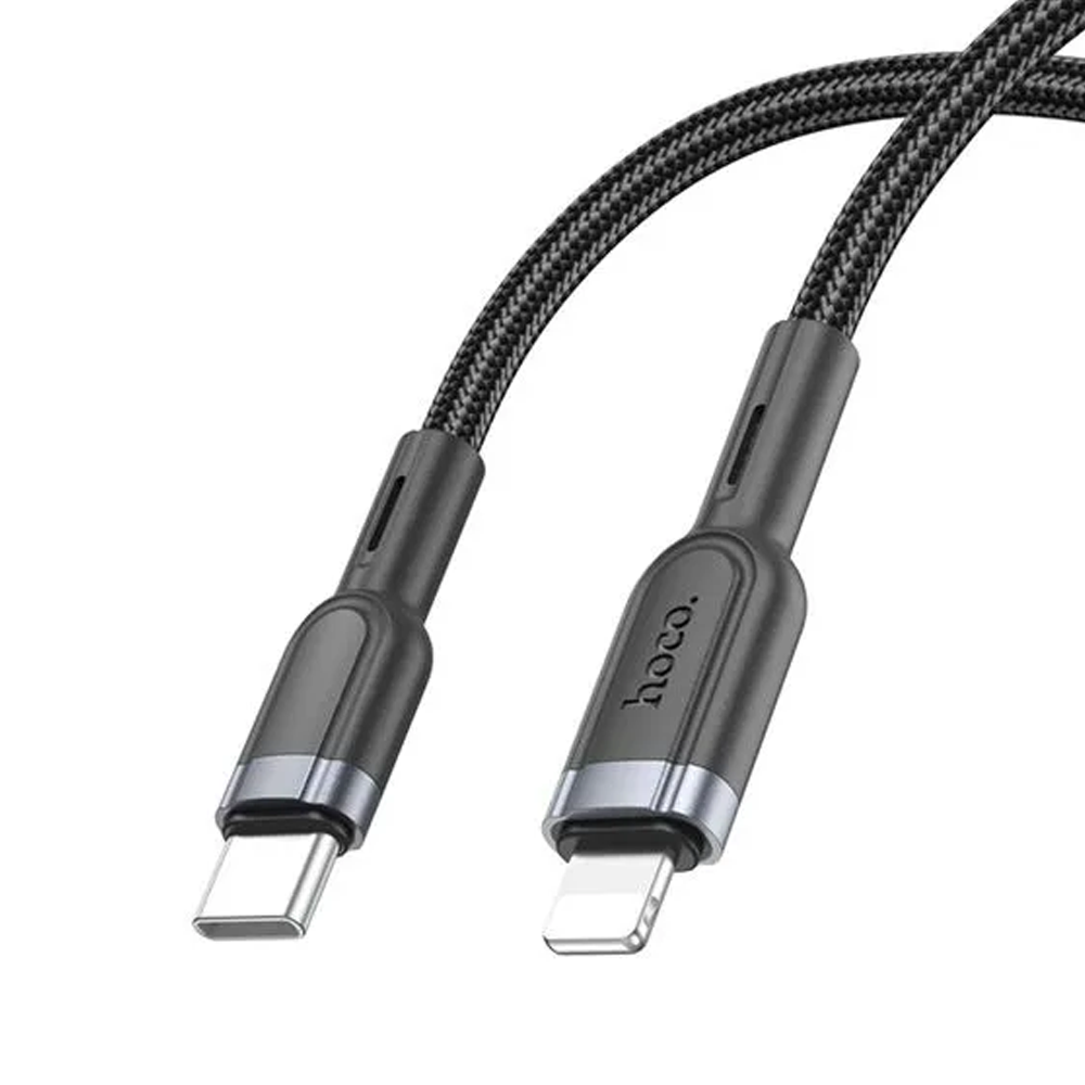 Cable Hoco U117 Tipo C a Lightning 20w 1,2 Metro Negro – imagen 2