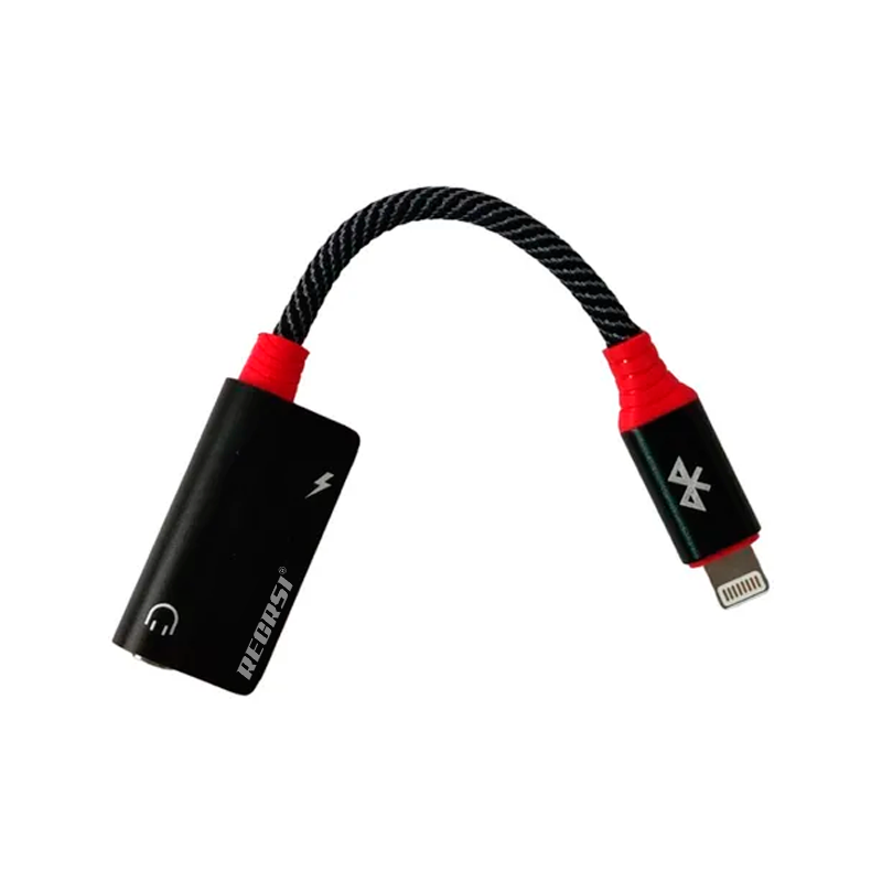 Adaptador Para Lightning a 3.5mm Lightning Recrsi Re-zj20 Negro