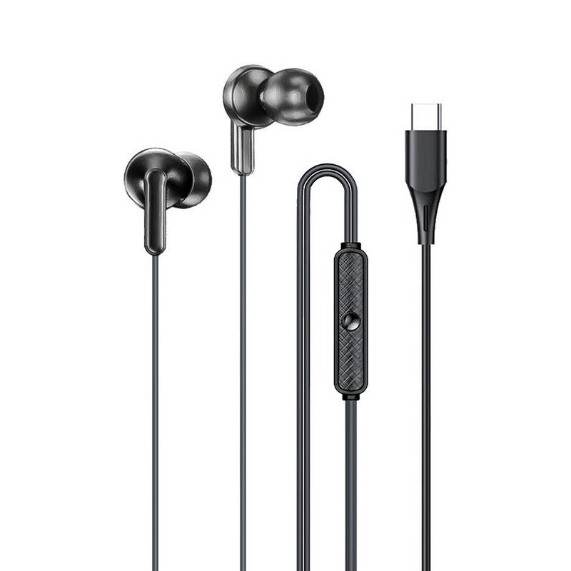 Audifonos In Ear Manos Libres Tipo C Awei Pc-25t 1.2m Negro
