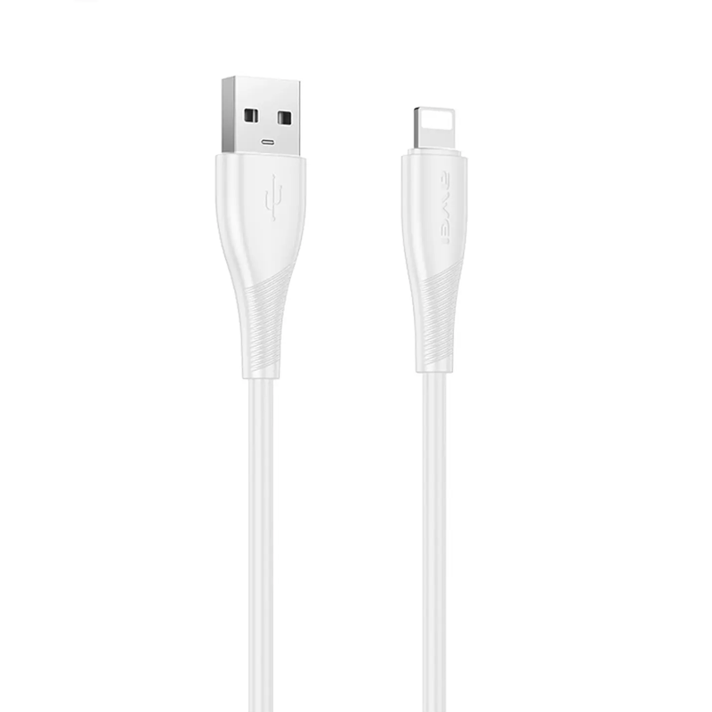Cable Usb a Lightning Awei CL-182l Blanco