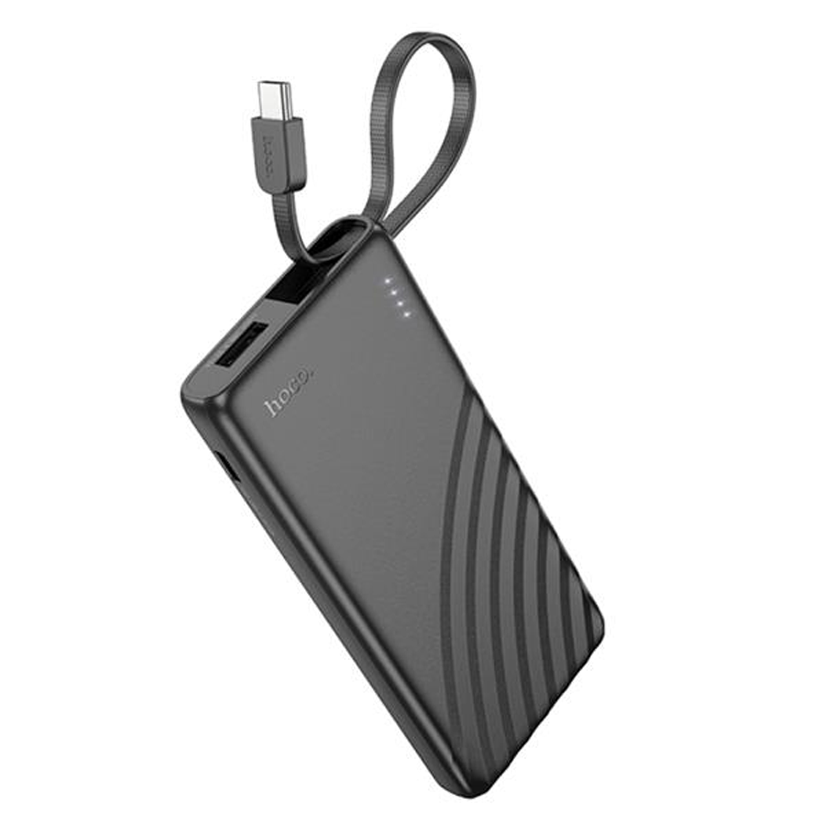 Powerbank Carga Rapida Hoco J129 5000 Cable Tipo C Mah Negro