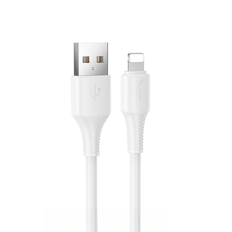 Cable Usb a Lightning Hoco X120 Beneficio 1 Metro Blanco