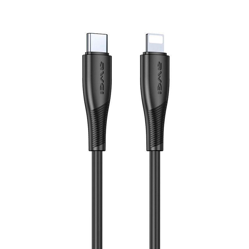 Cable Tipo C a Lightning Awei CL-182i Negro