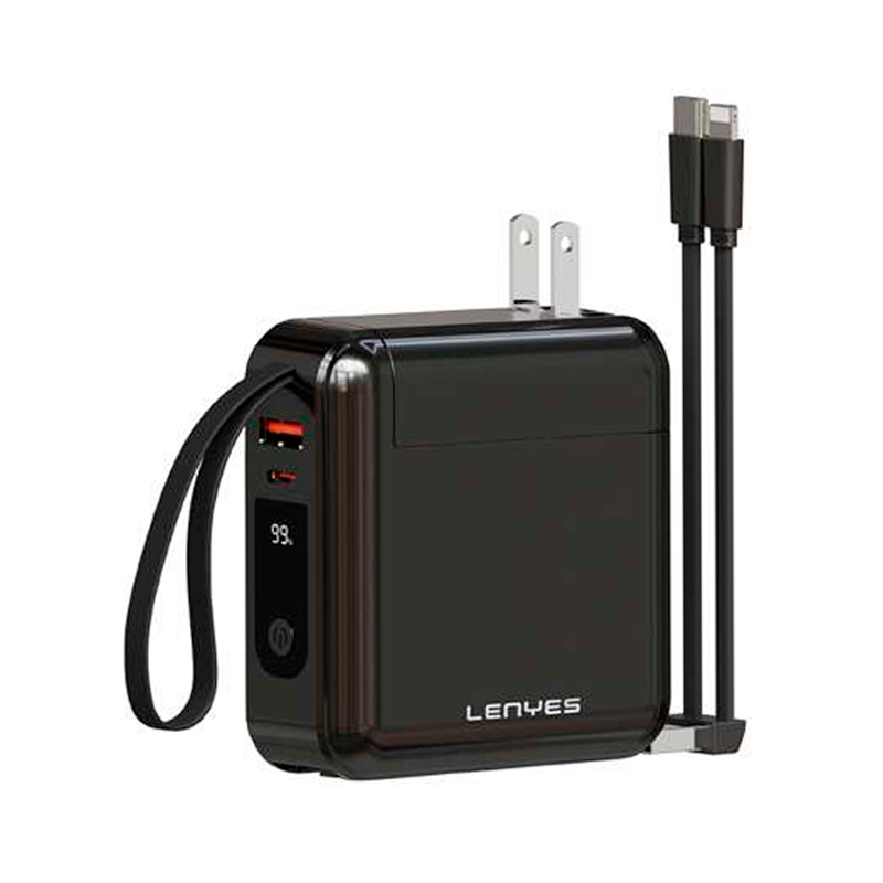 Powerbank Carga Rapida Lenyes Px141D 15000 Mah Negro