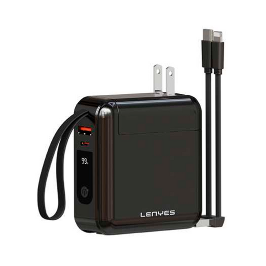Powerbank Carga Rapida Lenyes Px141D 15000 Mah Negro